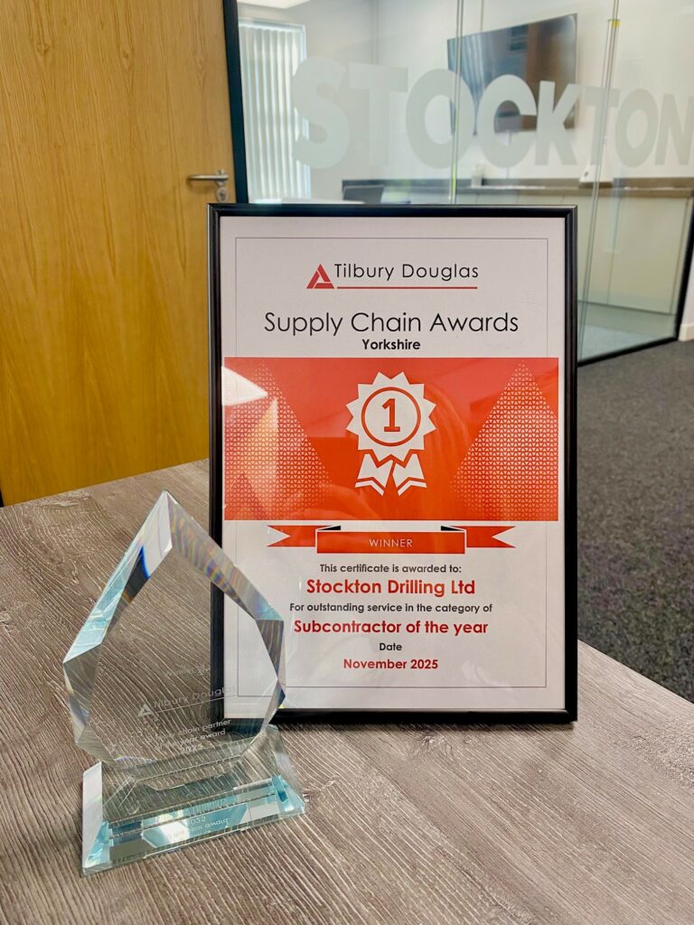 Stockton wins esteemed Tilbury Douglas Subcontractor of the Year Award for Yorkshire region