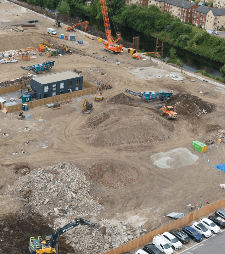 Civils project on Kirkstall road in Leeds